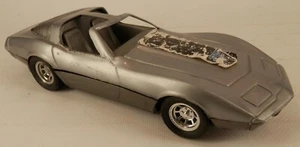 Plastic 1978 Chevrolet Corvette Silver/Grey About 1:24 scale 25th Ann. 1970's C3 - Picture 1 of 4