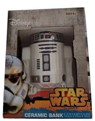 Star Wars R2D2 7.5” Ceramic Piggy Bank - Image 1 of 2