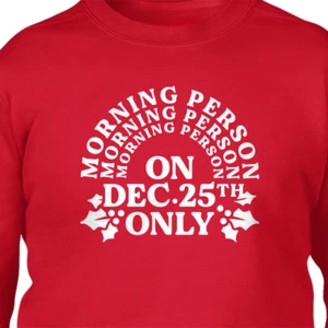 Divertido Suéter de Navidad - No es una persona de la mañana fea suéter de Navidad regalos para dormir - Imagen 1 de 6