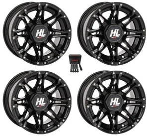 High Lifter by STI HL3 14" Wheels Black Honda Foreman Rancher SRA - Picture 1 of 4