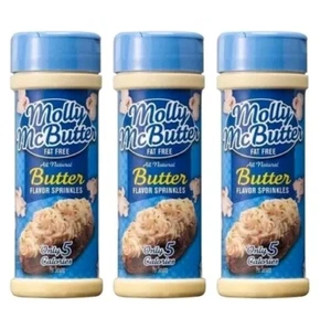 Molly McButter fettfreie natürliche Butterstreusel 3er Pack BRANDNEU - Bild 1 von 5