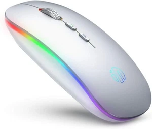 INPHIC Rechargeable Wireless Mouse home button slim Silent 2.4G 1600 DPI M1L B01 - Picture 1 of 7