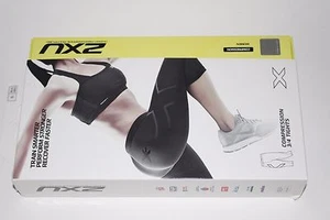 2XU Compression 3/4 Tights Women's SMALL BLACK/NRO WA1943b NEW - Picture 1 of 6