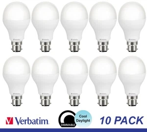 10 x 14W Dimmable LED Light Globes Bulbs Lamps Daylight 6500K B22 Bayonet 1700Lm - Picture 1 of 6