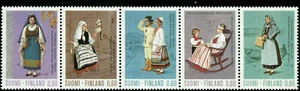Finland Scott #537a Strip of 5 Mint Never Hinged - Picture 1 of 1