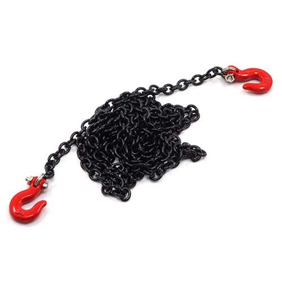 Truck - LKW - 1:14 - 1:16 Thicon Haken rot Metall mit Kette schwarz 96cm lang - Bild 1 von 1