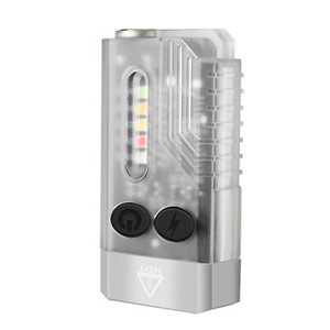 V10 Mini Pocket LED Flashlight Magnetic EDC WorkLight Torch Rechargeable Lamp