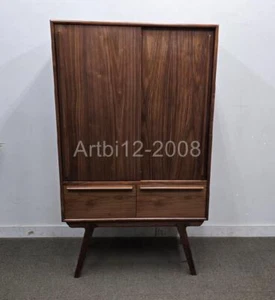 John Lewis Cara 2 Door,2 Drawer Highboard, American Black Walnut RRP£1199 (4530) - Picture 1 of 7
