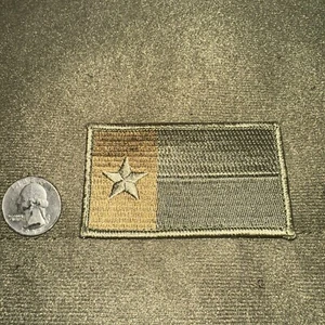 Texas State Flagge Aufnäher - gedämpfter Stoff Camouflage - Bild 1 von 1