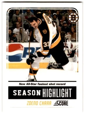 2011-12 Score Glossy Zdeno Chara #15 Boston Bruins - Image 1 of 2