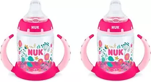 NUK Learner Cup, 5oz, 2-Pack, Flowers – BPA Free, Spill Proof Sippy Cup - Picture 1 of 5