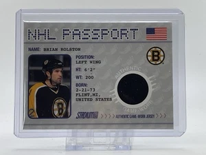 2002-03 Topps Stadium Club NHL Passport #NHLP-14 Brian Rolston Bruins Patch Card - Bild 1 von 2