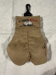 My Sack Golf Ball Storage Sack “It Takes Balls To Golf” Bag Clip Funny Explicit - Picture 1 of 4