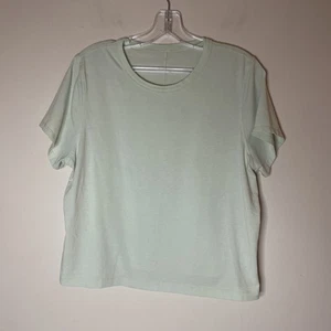 Lululemon Crop Top T Shirt Kohlrabi Light Green M  - Picture 1 of 5