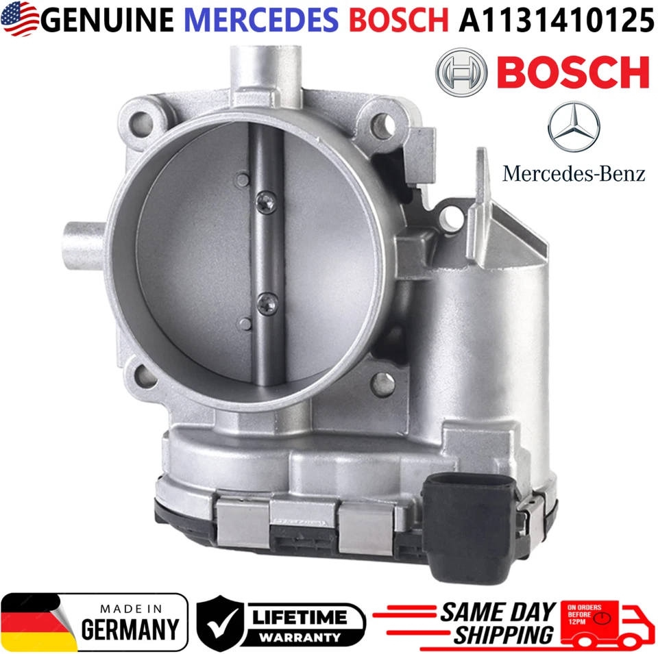 Cuerpo de acelerador GENUINO para Mercedes-Benz V6 V8 2001-2013 A1131410125, 0280750017 Foto 1 de 4