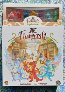Flamecraft Board Game + Dragon Minis + Upgraded Tokens + Shop Promos (Used - VG) - Picture 1 of 6
