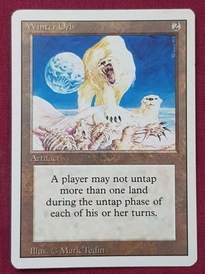 Magic The Gathering REVISED EDITION WINTER ORB artifact card MTG - Image 1 of 2