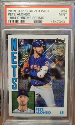 2019 Topps Update Silver Pack - 1984 Topps Baseball Chrome Pete Alonso #T84U-24 - Image 1 of 2