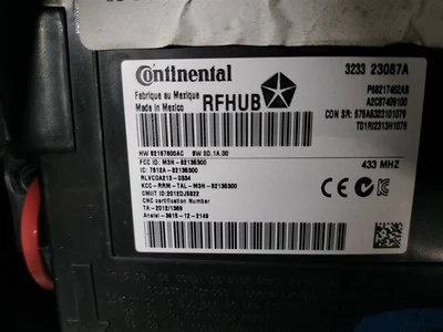 CHASIS CONTROL MODULE 68217462AB 2014 DODGE DURANGO - Image 1 of 4