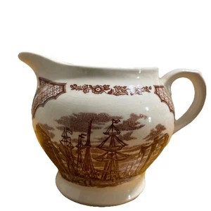 Crema de porcelana Wall Street Dock New York USS Delaware Fair Winds England - Imagen 1 de 9