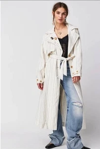 Free People Melia Mac Coat WTF Ivory Small Oversized by We The Free Fall Spring - Picture 1 of 21