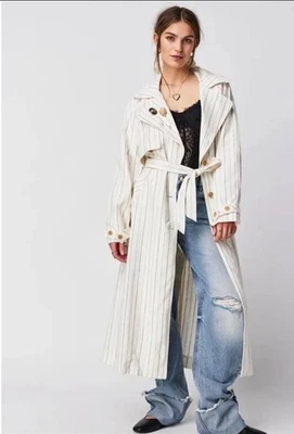 Free People Melia Mac Coat WTF Ivory Small Oversized by We The Free Fall Spring - Image 1 of 4