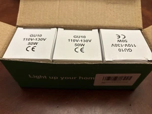 110v-130V 50W GU10 Bulb for Candle Warmer Lamp, 3 Pack gu10+c Gu10-2 - Picture 1 of 4