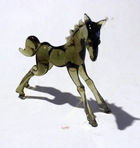 Lauscha Vintage Glas Figur Pferd Fohlen Glasfigur - Bild 1 von 7
