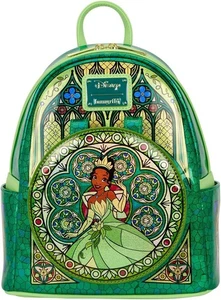 Loungefly Disney Princess Stained Glass Collection Tiana Mini-Backpack NEW 🚚✅ - Picture 1 of 5