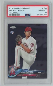 2018 Topps Chrome (Pitching) Shohei Ohtani Rookie PSA 10 Angels #150 A1 - Picture 1 of 2