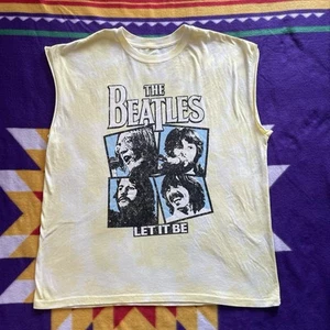 The Beatles T-Shirt Men’s XL Let It Be Album Art 70s Rock John Lennon Paul Ringo - Picture 1 of 9