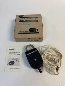 Vintage Sony HE-2 Head Demagnetizer for Reel To Reel & Cassette Tape Recorders - Picture 1 of 7