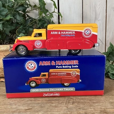 New Open Box, Promo Die Cast Car Arm & Hammer Bank, 1939 Dodge Delivery Truck - Image 1 of 4