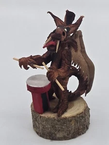 Miniatura Cuero Creación Artesano Roz Kaohn La Dama Dragón "El Baterista"**48-2 - Imagen 1 de 14