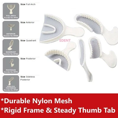 SAFEDENT REGISTRATION BITE TRAYS Dental Impression Bite Registration Triple Tray Mold Anterior Quadrant Posterior