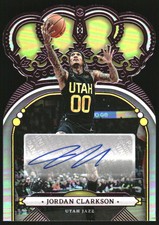 2022-23 Crown Royale Crown Autographs Pink #29 Jordan Clarkson Auto /49