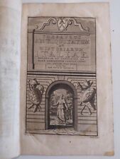 1722 Thesaurus Antiquitatum et Historiarum Italiae Tomi Septimi Pars Prima Intro