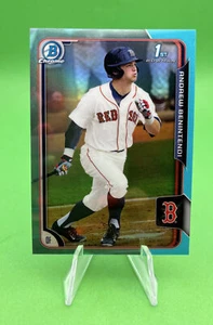 ANDREW BENINTENDI 2015 BOWMAN CHROME DRAFT 1ST SKY BLUE REFRACTOR Yankees - Picture 1 of 2