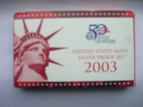 2003-S SILVER PROOF SET WITH COA AND BOX #8 Cover