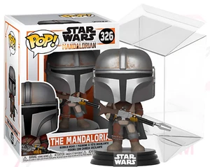Star Wars Mandalorian Funko POP 326 The Mandalorian mit Protektor - Bild 1 von 11