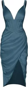 new never worn cocktail dresses for women size 10 teal color - Picture 1 of 3