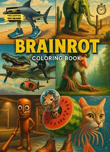 Brainrot Coloring Book: Italian Brainrot Da Colorare (Italian Edition) ⭐️⭐️⭐️⭐️⭐ - Imagen 1 de 2