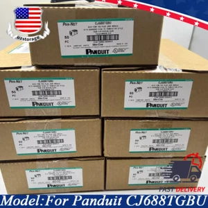For Panduit Giga TX Cat6 Network Jack Blue CJ688TGBU BOX OF 100 Free Shipping! - Afbeelding 1 van 11