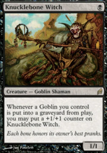 S-Chinese Knucklebone Witch ~ Heavily Played Lorwyn Foreign Stock Image MTG Magi - Image 1 of 1