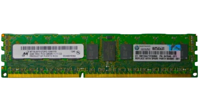 647895-B21 I GENUINE HP 4GB 1Rx4 PC3-12800R-11 Kit - 4 GB (1 x 4 GB) DDR3 SDRAM - Image 1 of 3
