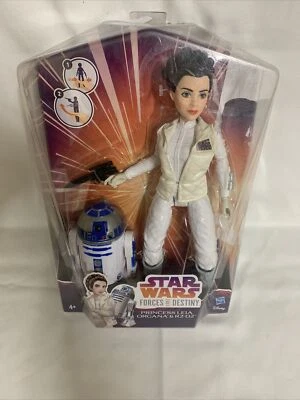 Star Wars Forces of Destiny Princess Leia Organa & R2D2 Action Figure Hasbro - Image 1 of 4