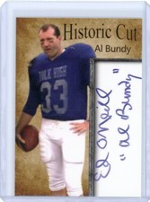 AL BUNDY FACSIMILE AUTOGRAPH TRADING CARD