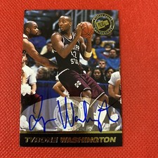1999-00 Press Pass SE Autographs #NNO TYRONE WASHINGTON Auto Mississippi State