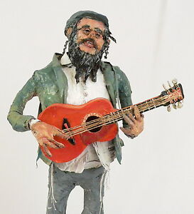 LRG Único en su Tipo, Figura Guitarrista Música Jasídica Arte Judío