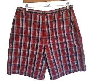 Columbia Mens Plaid Short Red Size 36 - Picture 1 of 4